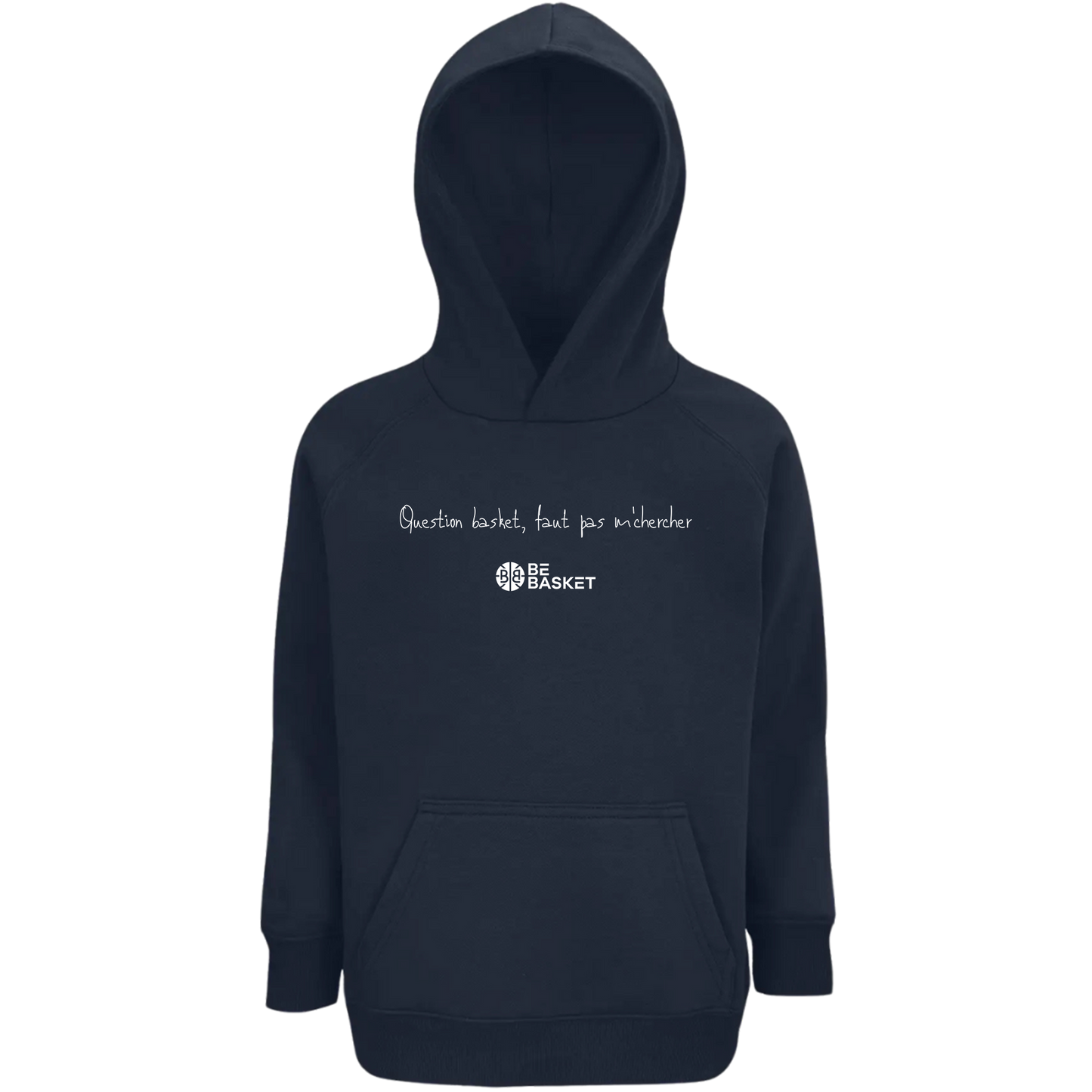 Sweat à capuche Enfant Milo - Question basket, faut pas m'chercher - Unisexe